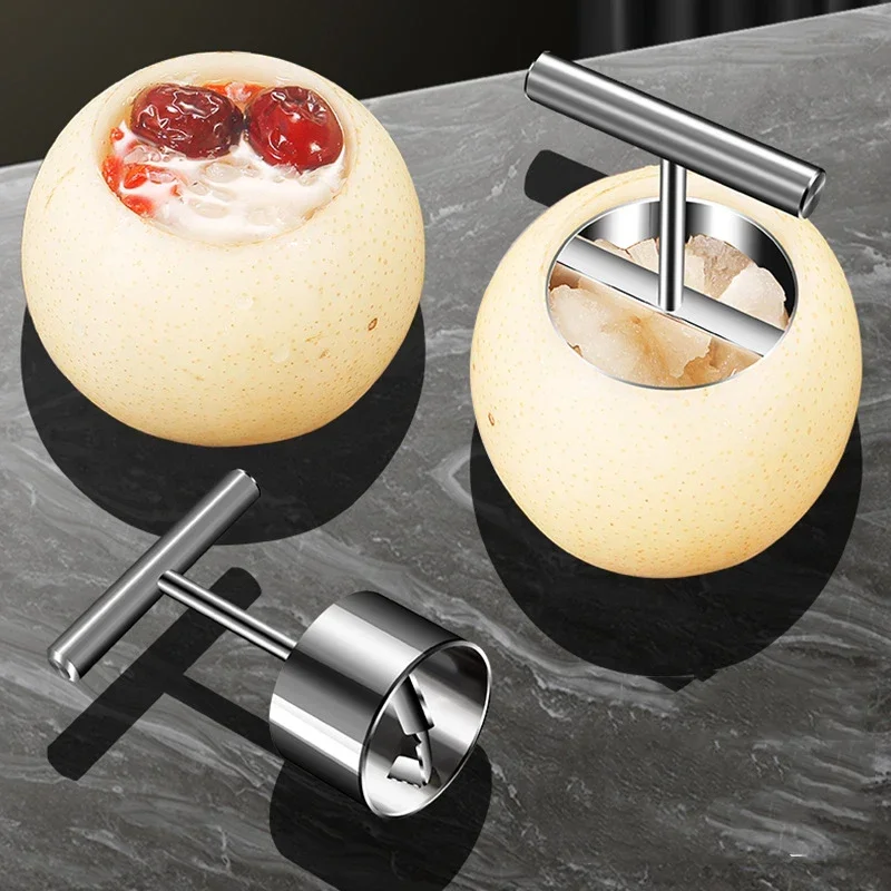 Apple Corer Slicer - ที่คว้านเมล็ดผลไม้ ที่คว้านเมล็ดแอปเปิ้ล ลูกแพร์ ที่ตัดเมล็ดผลไม้ สแตนเลส ที่แยกเมล็ดผลไม้