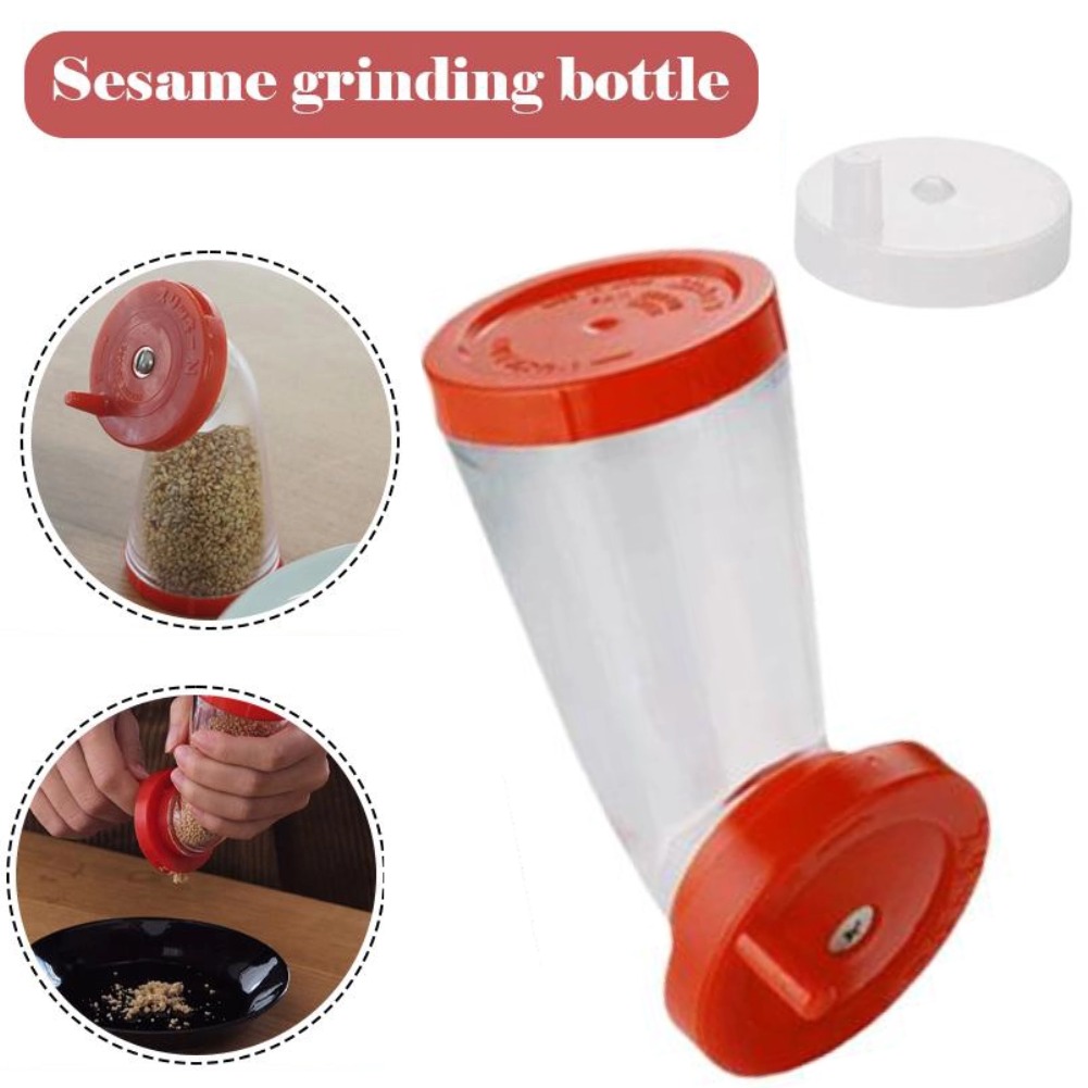 Kitchen Gadgets Japanese - เครื่องบดงาแบบใหม่ - ใช้ได้สองแบบ ทั้งเก็บและบด - เครื่องบดทำจากวัสดุเกรดอาหาร