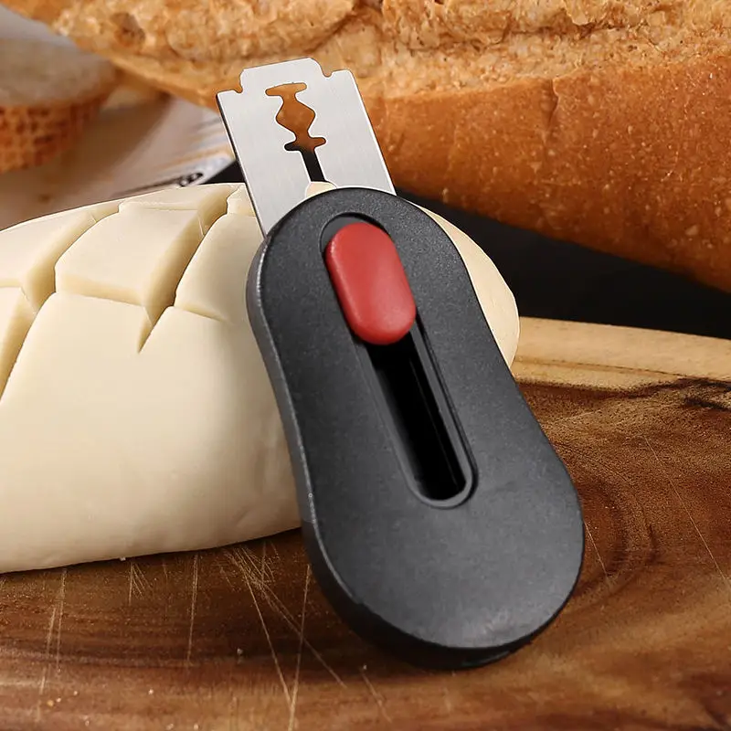 Kitchen Gadgets Baking - เครื่องมือทำรอยตัดขนมปัง สำหรับแป้งซาวโดว์ พร้อมใบมีดแม่เหล็ก 5 ใบ มีดทำรอยตัดขนมปัง