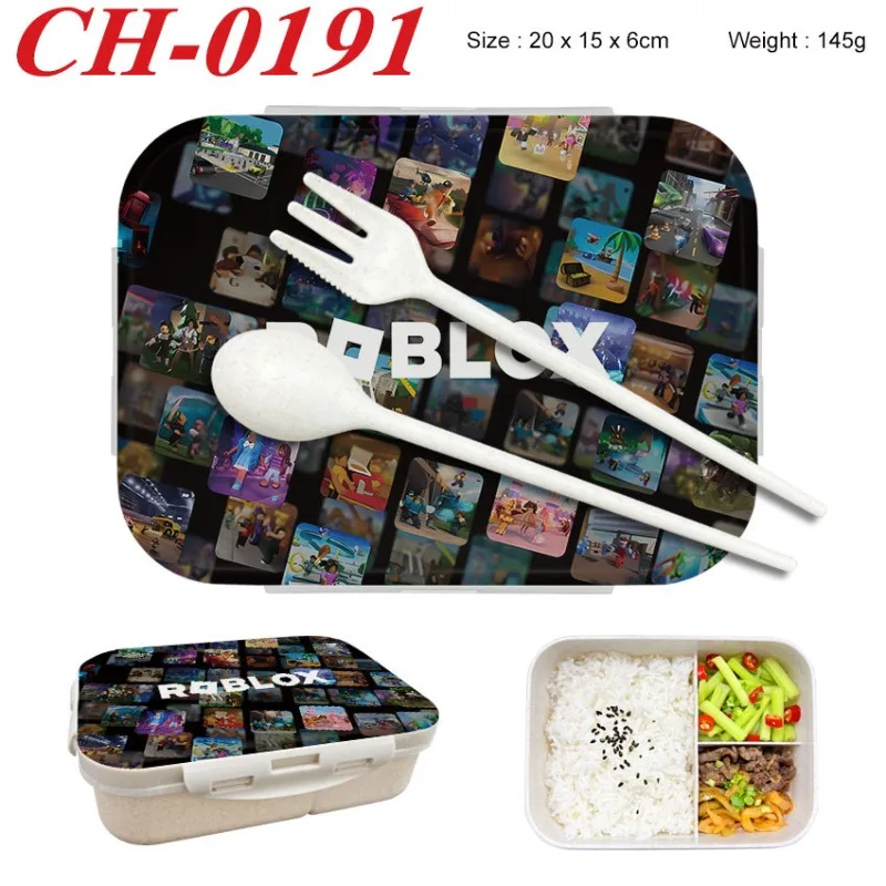Food Storage Containers - กล่องอาหารกลางวัน Robloxs Bento ลายตัวละครเกม กล่องเก็บอาหาร ของขวัญวันเกิด