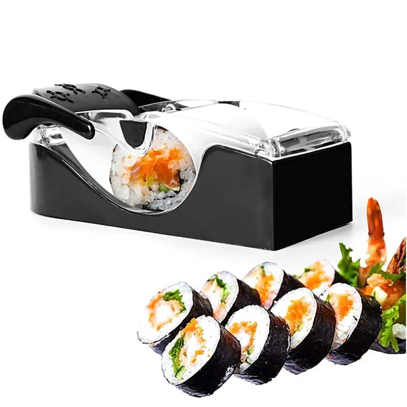 Kitchen Gadgets Japanese - เครื่องทำที่ทำซูชิโรลเลอร์สุดวิเศษอุปกรณ์ในครัวเครื่องกลิ้งซูชิผักเนื้อแบบญี่ปุ่นแบบทำมือ