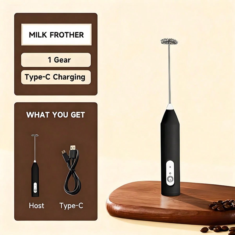 Kitchen Home Gadgets - เครื่องผสมอาหารไฟฟ้าแบบมือถือ 1 ชิ้น, เครื่องตีไข่, เครื่องทำฟองนม, เครื่องทำกาแฟ,