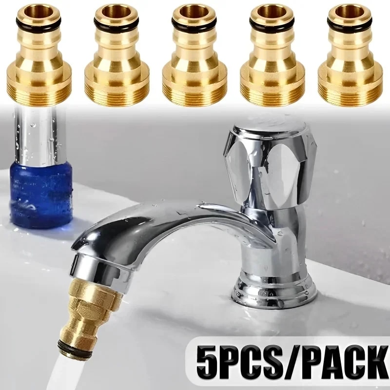 Kitchen Gadgets Mixer - 1/2/5PCS Universal TAP อะแดปเตอร์ครัวก๊อกน้ําทองเหลืองรดน้ําสวนเครื่องมือ TAP Connector