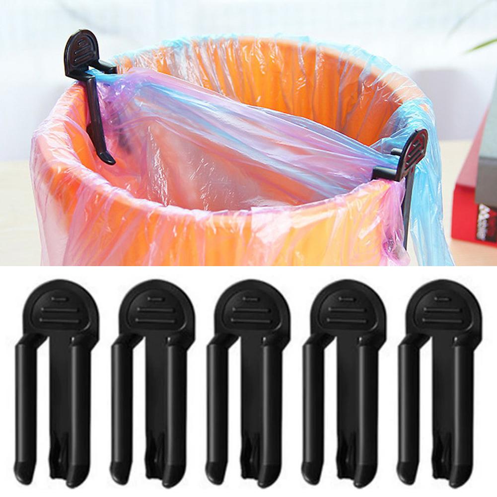Kitchen Gadgets Usa - 2/5 ชิ้น คลิปหนีบถุงขยะพลาสติก ที่ยึดถุงขยะ คลิปหนีบถังขยะ อุปกรณ์หนีบถังขยะสำหรับห้องครัวและห้องน้ำ
