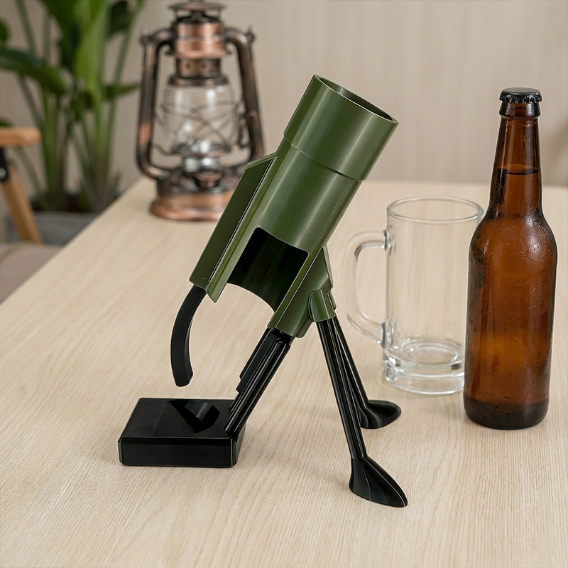 Kitchen Home Gadgets - ที่เปิดขวดเบียร์แบบกดลง 330 มล. ที่เปิดขวดรูปทรงครก อุปกรณ์เสริมบาร์ ของตกแต่งบ้าน