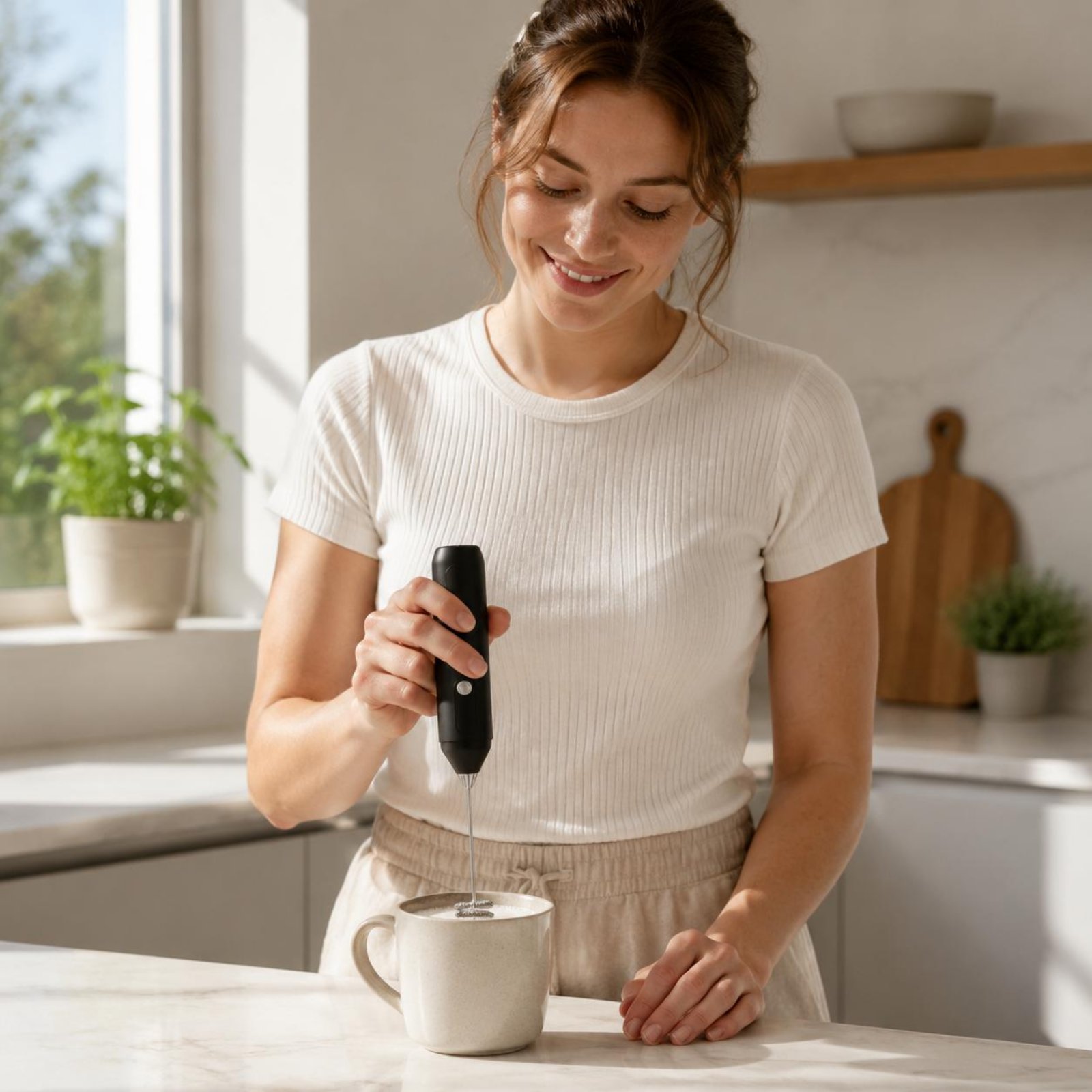 เครื่องตีฟองนมแบบมือถือ เครื่อ - Kitchen Gadgets Mixer บทวิจารณ์และราคา