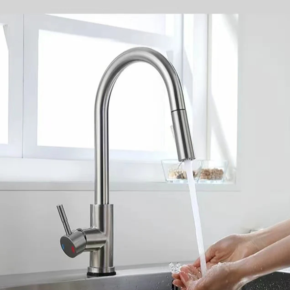 ก๊อกน้ำห้องครัวสีดำแบบยืดหยุ่น - Kitchen Gadgets Mixer บทวิจารณ์และราคา