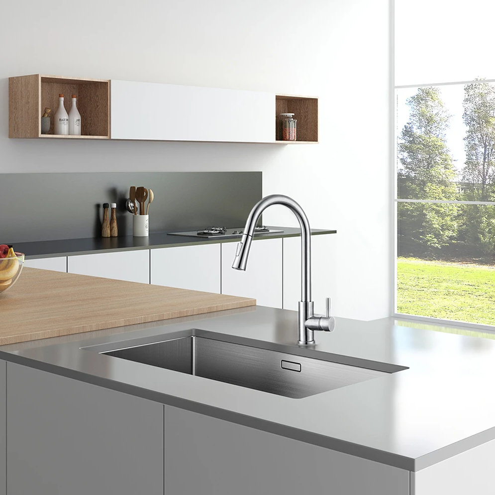 ก๊อกน้ำห้องครัวสีดำแบบยืดหยุ่น - Kitchen Gadgets Mixer บทวิจารณ์และราคา