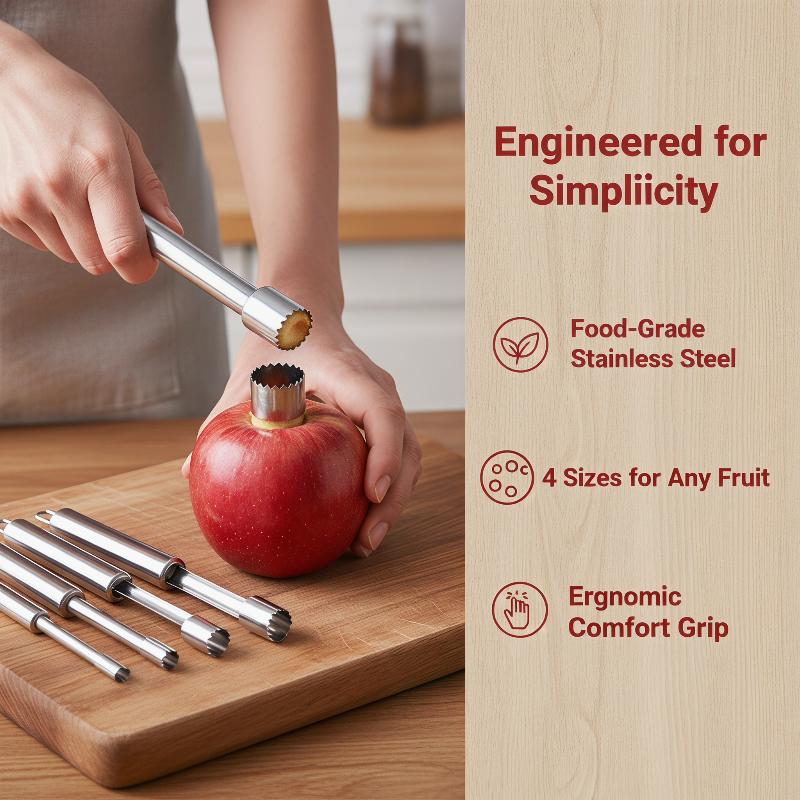 ที่คว้านเมล็ดผลไม้ 4 ชิ้น อุปก - Kitchen Home Gadgets บทวิจารณ์และราคา