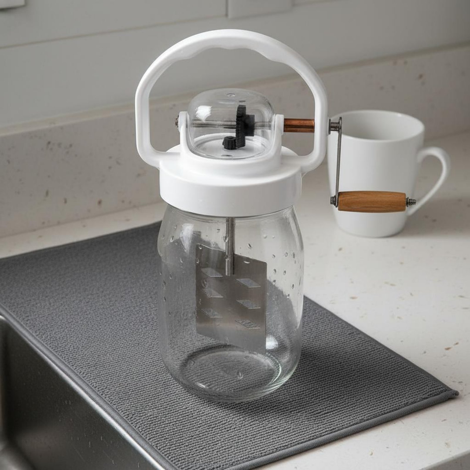 เครื่องทำเนยแบบหมุนมือ ทำความส - Kitchen Gadgets Mixer บทวิจารณ์และราคา
