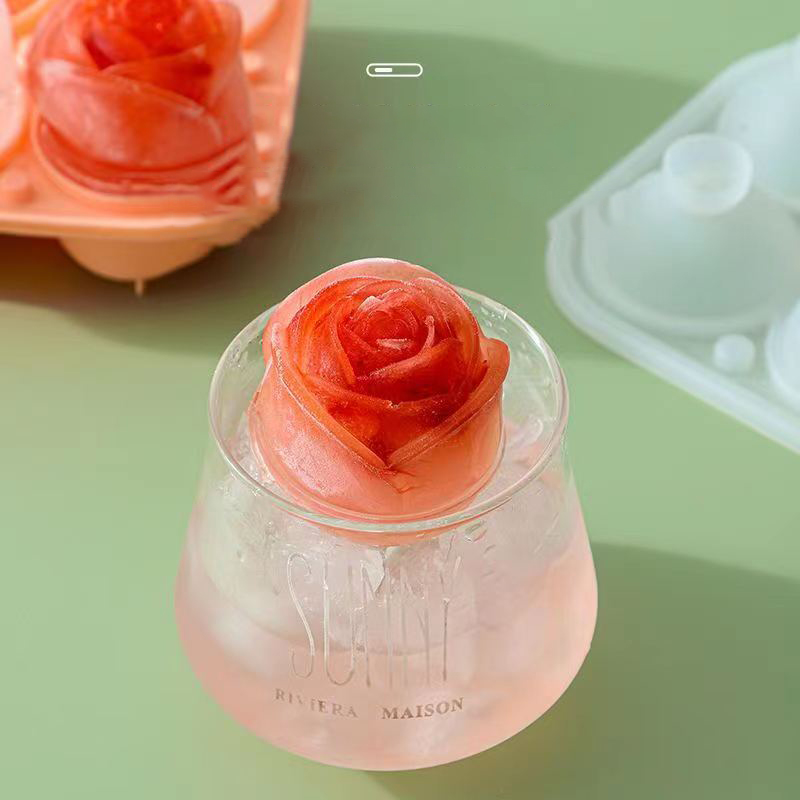 3D Rose Ice แม่พิมพ์ 4 หลุม Ic - Kitchen Gadgets Baking บทวิจารณ์และราคา