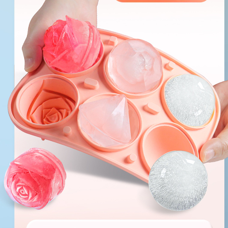 3D Rose เพชรรอบ Ice Cube แม่พิ - Kitchen Gadgets Baking บทวิจารณ์และราคา