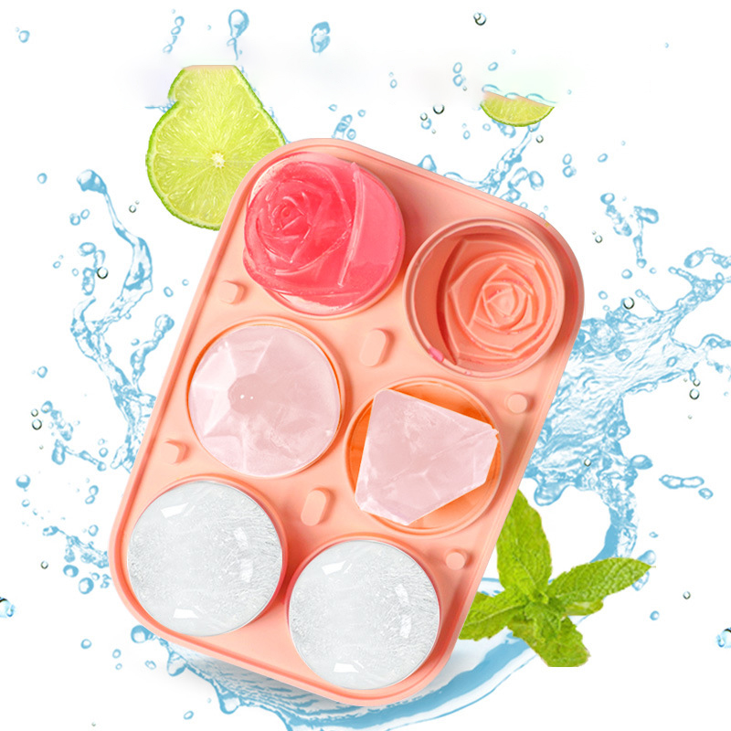 3D Rose เพชรรอบ Ice Cube แม่พิ - Kitchen Gadgets Baking บทวิจารณ์และราคา