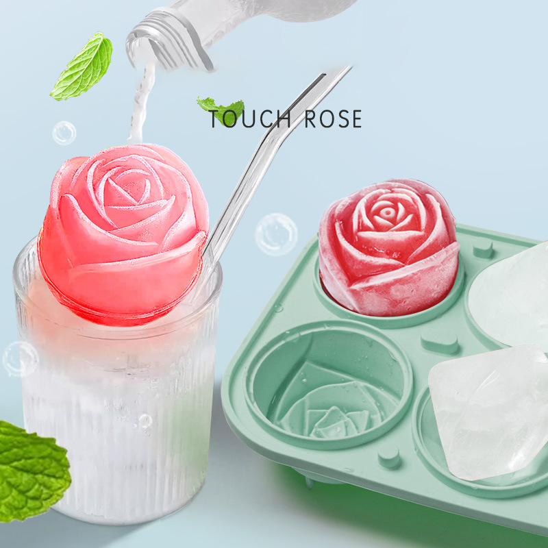 3D Rose เพชรรอบ Ice Cube แม่พิ - Kitchen Gadgets Baking บทวิจารณ์และราคา