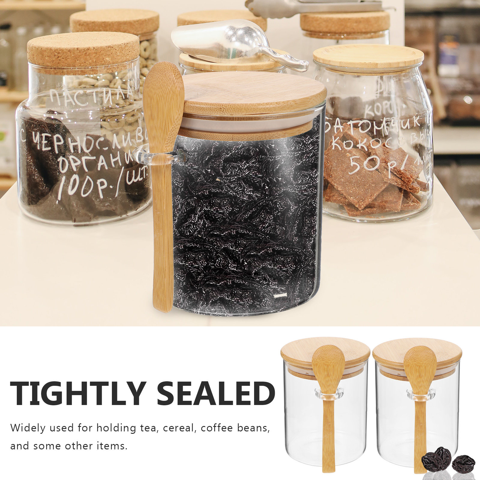 2 ชิ้น ภาชนะเก็บแป้งน้ำตาล โถใ - Food Storage Containers บทวิจารณ์และราคา