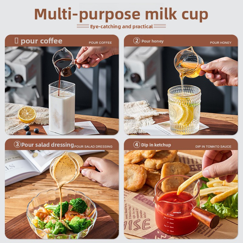ถ้วยตวงแก้วทนความร้อนพร้อมด้าม - Kitchen Home Gadgets บทวิจารณ์และราคา