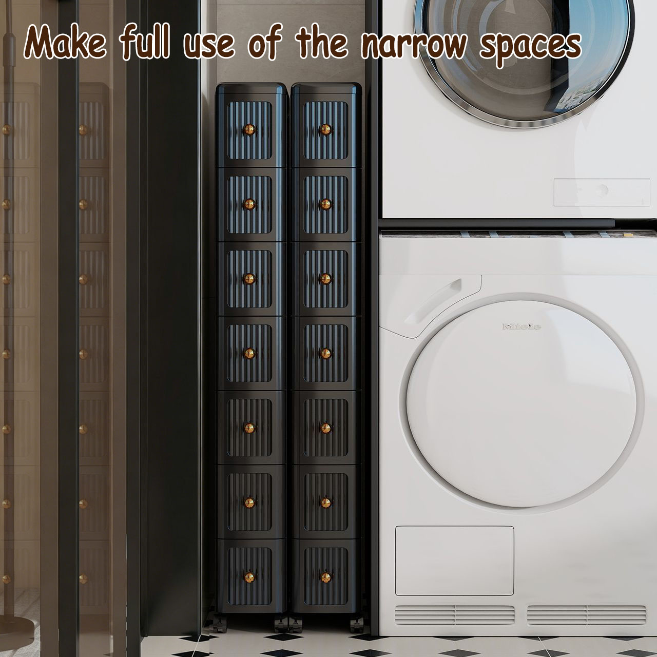 ตู้เก็บของแบบลิ้นชักช่องแคบ 15 - Kitchen Gadgets Organizer บทวิจารณ์และราคา