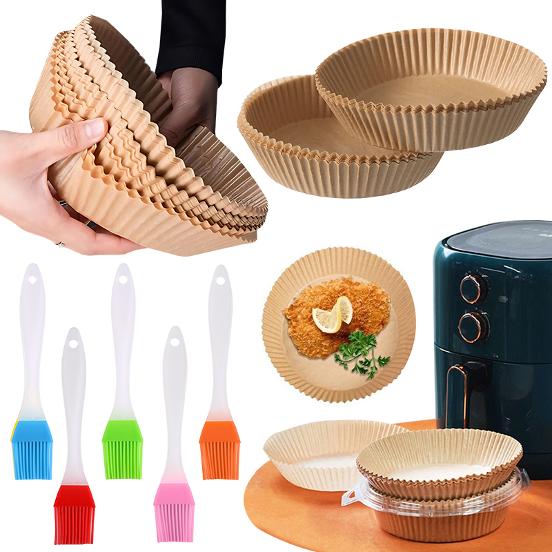 50/100PCS Air Fryer กระดาษสีสุ - Kitchen Gadgets Baking บทวิจารณ์และราคา