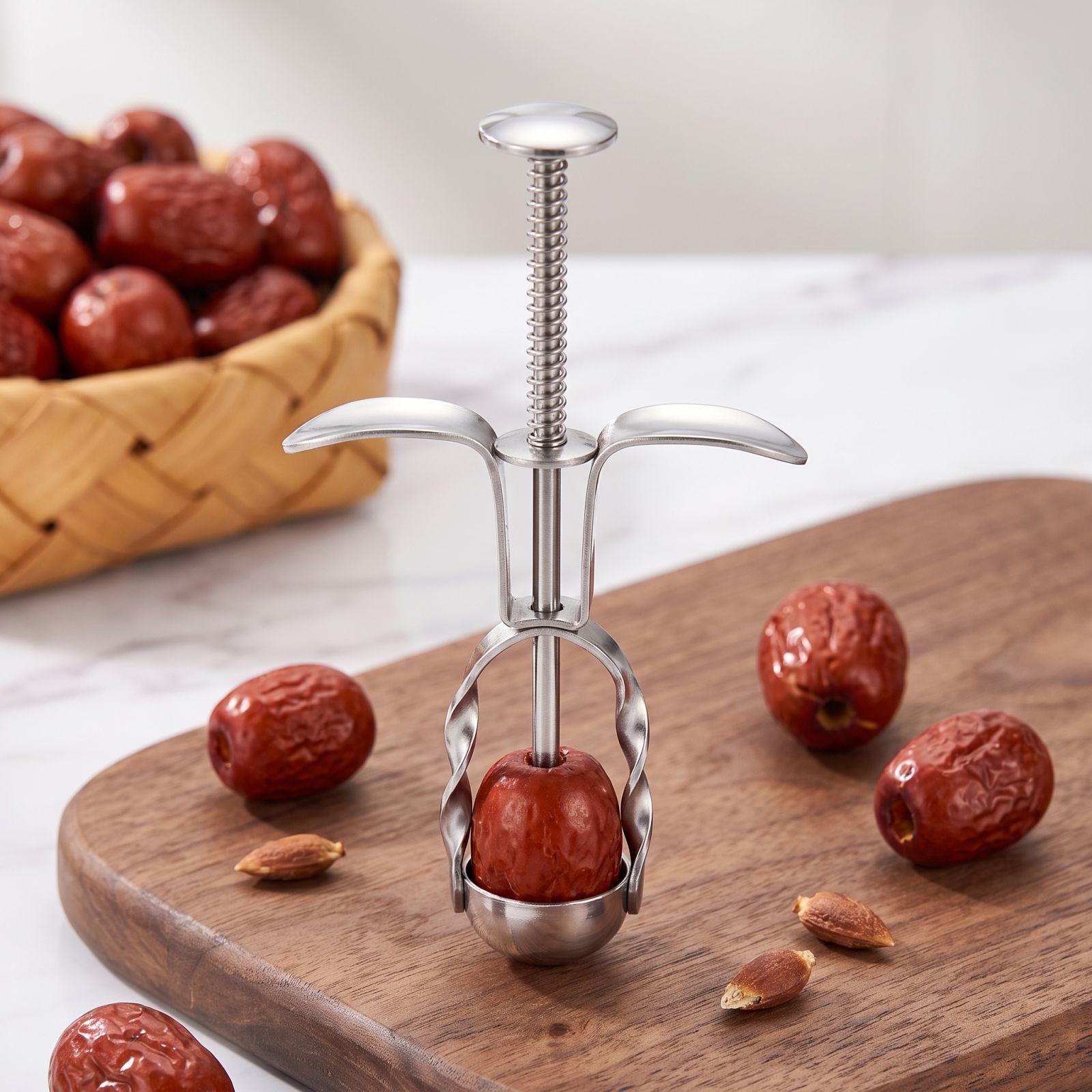 เครื่องมือเอาเมล็ดพุทราแดงสแตน - Kitchen Gadgets Baking บทวิจารณ์และราคา