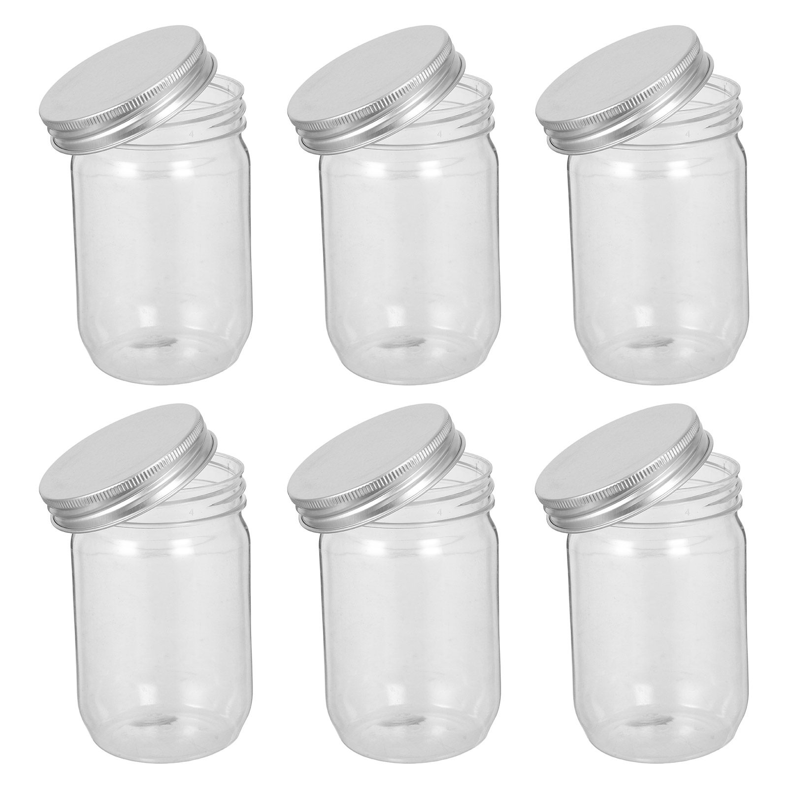 ขวดโหลพลาสติกใส 6 ชิ้น พร้อมฝา - Food Storage Containers บทวิจารณ์และราคา