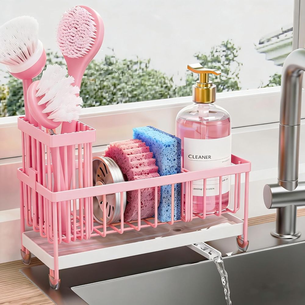 ที่วางฟองน้ำหรืออุปกรณ์จัดระเบ - Kitchen Gadgets Organizer บทวิจารณ์และราคา